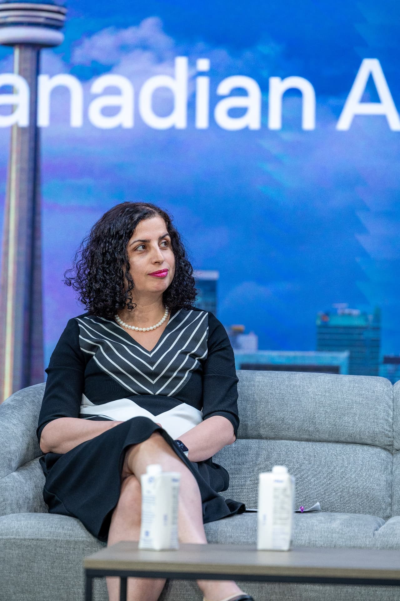 Mojgan Jadidi seated during the Toronto Tech Week 2026 panel
